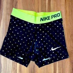 NIKE PRO DRI-FIT SPANDEX SHORTS